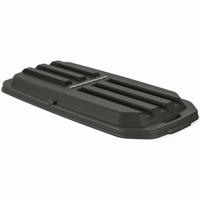Suncast Commercial Heavy-Duty Polyethylene Lid for .5 Cubic Yard Tilt Truck, Scratch-Resistant, Water-Resistant, and Durable with Piano Hinge Design, Gray
