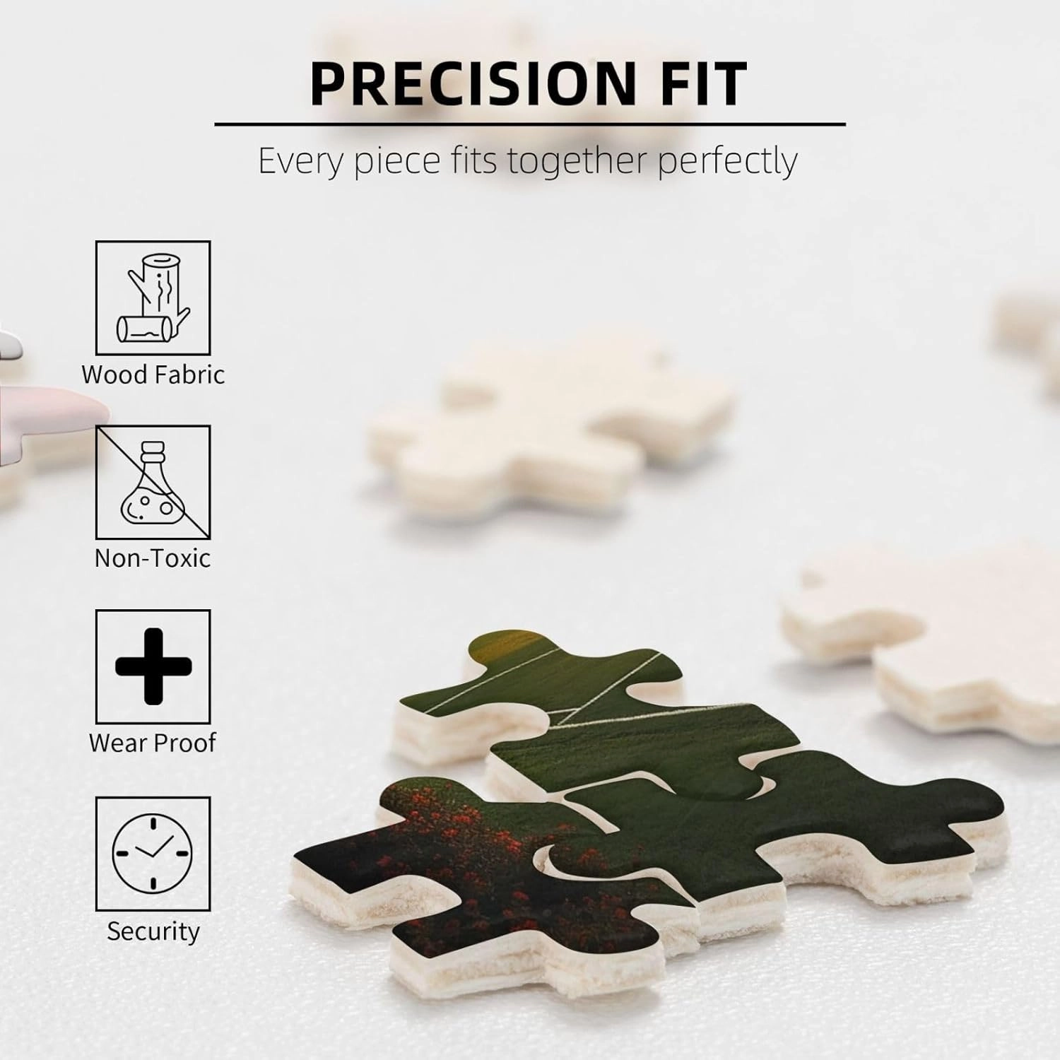 Sunset Beautiful Soccer Field Puzzles 500 Pieces Personalized Jigsaw Puzzles Wooden Photo Puzzle for Adults Family Picture Puzzle Gifts for Wedding Birthday Valentine's Day Gifts 20.4" x 15"