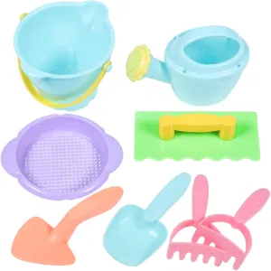 SUPVOX 1 Set Beach Sand Digging for Outdoor Fun Includes Shovels Bucket Rake and Watering Can Sfor Boys for Creative Play Random Color