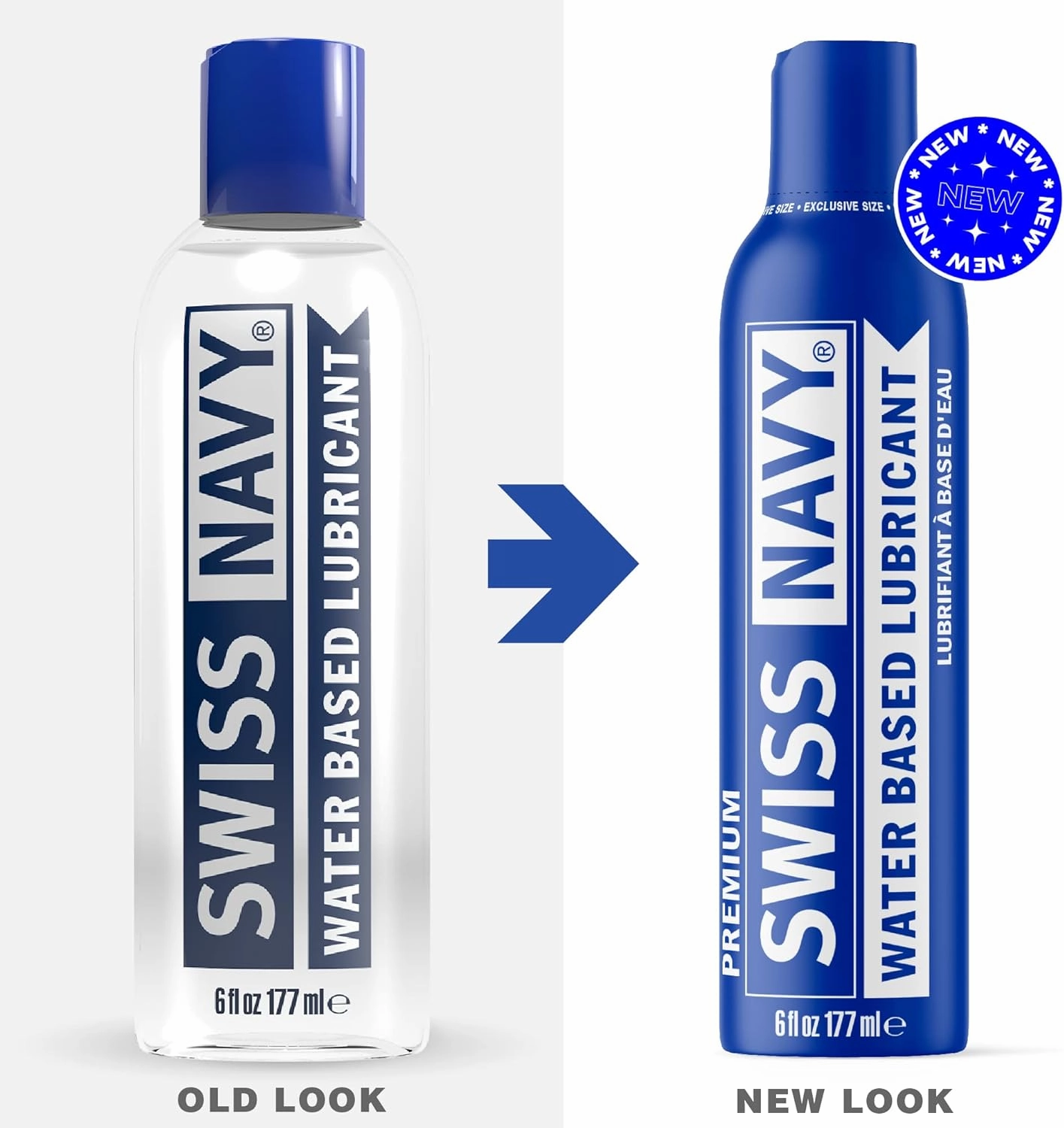 Swiss Navy Premium Water Based Lubricant, 6 Ounce Personal Non Sticky Lube for Men, Women & Couples Long Lasting Unscented Paraben Free