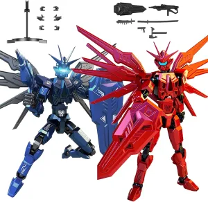 T13 Action Figure 2Pack Sets – Already Assembled 3D Printed Collectible Toy with Dummy 13, Titan 13 Robot T-13 Model Dummy Toys Kit for 6 7 8 9 10 11 12 Years Old Kids Gift & Adults
