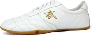 Taekwondo Shoes, Unisex Taekwondo Martial Arts Shoes Lightweight Boxing Kung Fu Tai Chi Sport Shoes for Children Adults Kids (Color : White, Size : 32 EU)