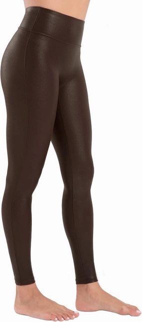 Tagoo Faux Leather Leggings for Women Tummy Control Dressy Leggings High Waisted Pleather Pants Disco Outfits