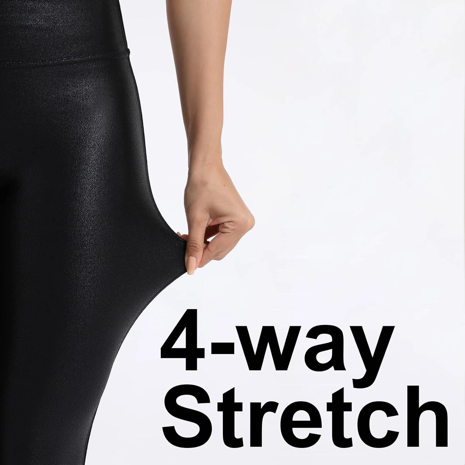 Tagoo Faux Leather Leggings for Women Tummy Control Dressy Leggings High Waisted Pleather Pants Disco Outfits