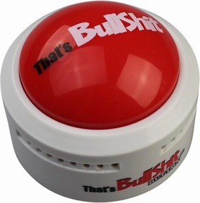 Talkie Toys Products That’s BS Button - Lights Up and Sound Effects - Fun Prank & Gag Gift