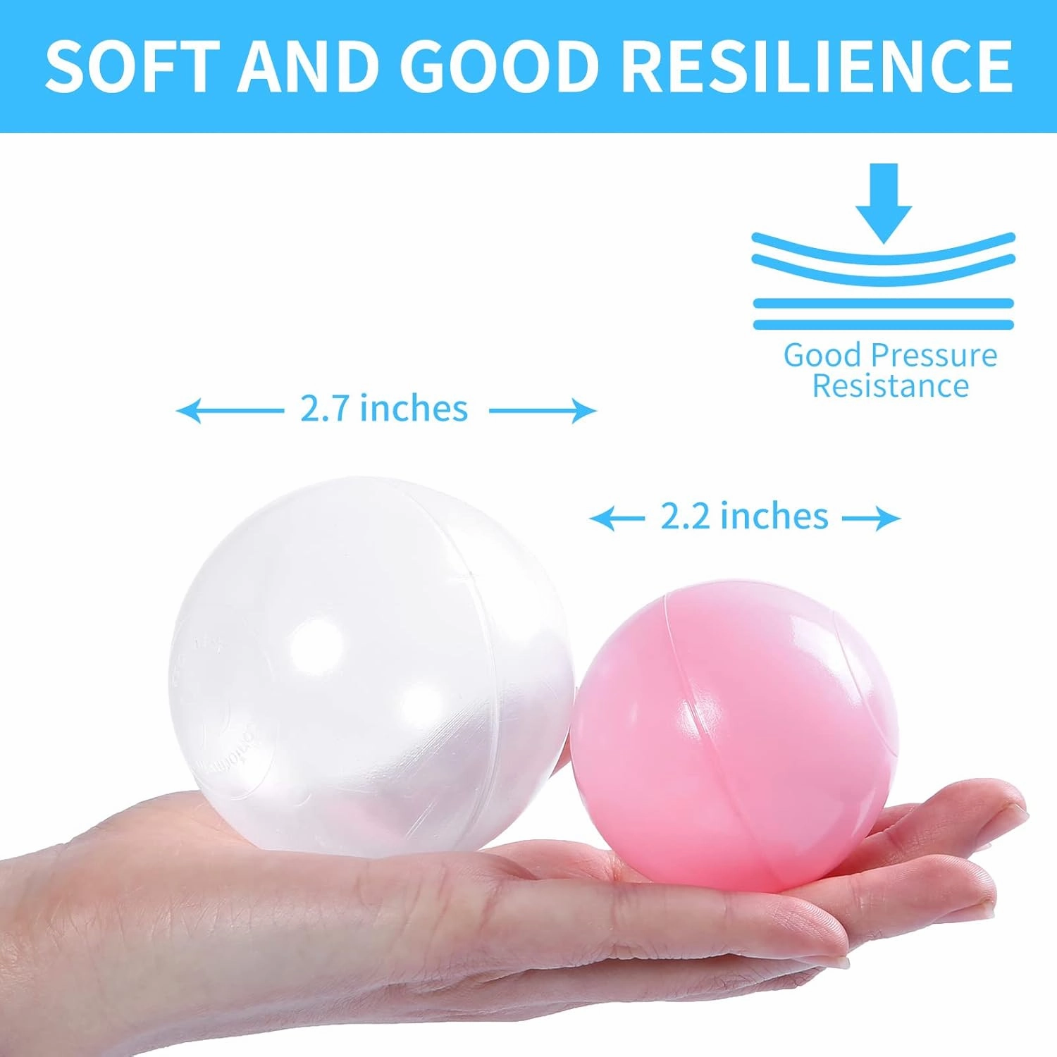 TARBOLO Ball Pit Balls - 2.75inches - Crush Proof Plastic Children's Toy Balls Macaron Ocean Balls for Birthday Party Games Pool 50 100 200 Pcs for Ballpit