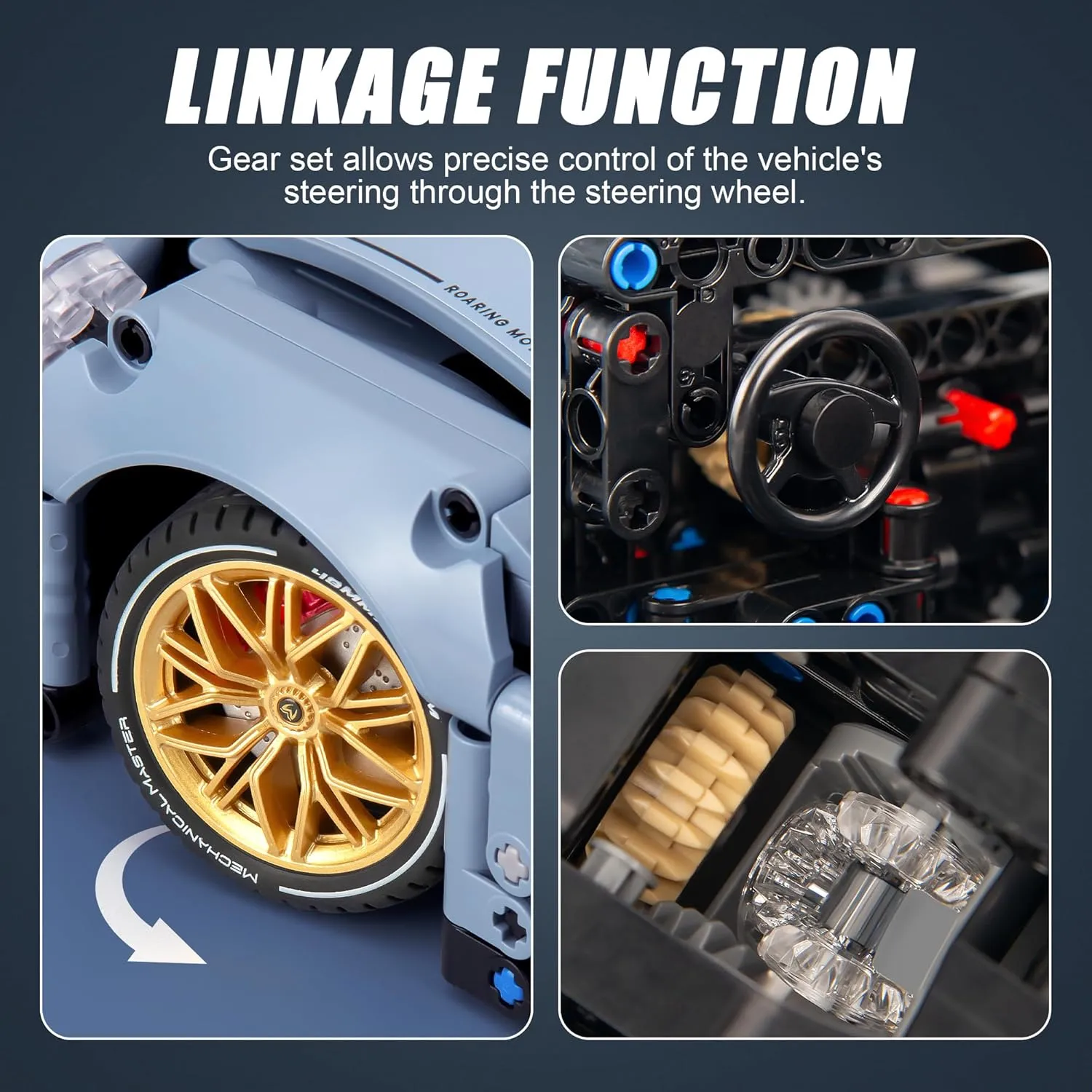 Technic Car Building Blocks Set for Adults, 1465 Pieces 1:14 Super Sports Car Model Building Kits, Racing Car Collectible Gifts for Men Teenagers Boys Aged 12 