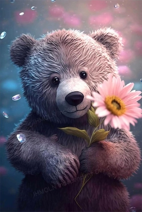 Teddy Bear 500 Pieces Art Puzzle - Best Brain Exercise Puzzle for Adults - Bright Color, Ego Boosting, Fun - Modern Home Decor