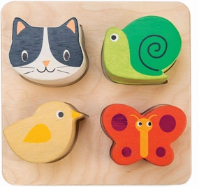 Tender Leaf Toys - Sensory Trays - Baby Blocks, Shape Sorter, STEM Learning Shape Identification Sorting Game Toy for Kids 18 Month   (Touch Sensory Trays)