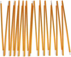 Tent Pole Repair Kit, 4.42m Tent Poles Aluminum Tent Rod Replacement Camping Accessories, Multifunction Lightweight Tent Building Supporting Rod