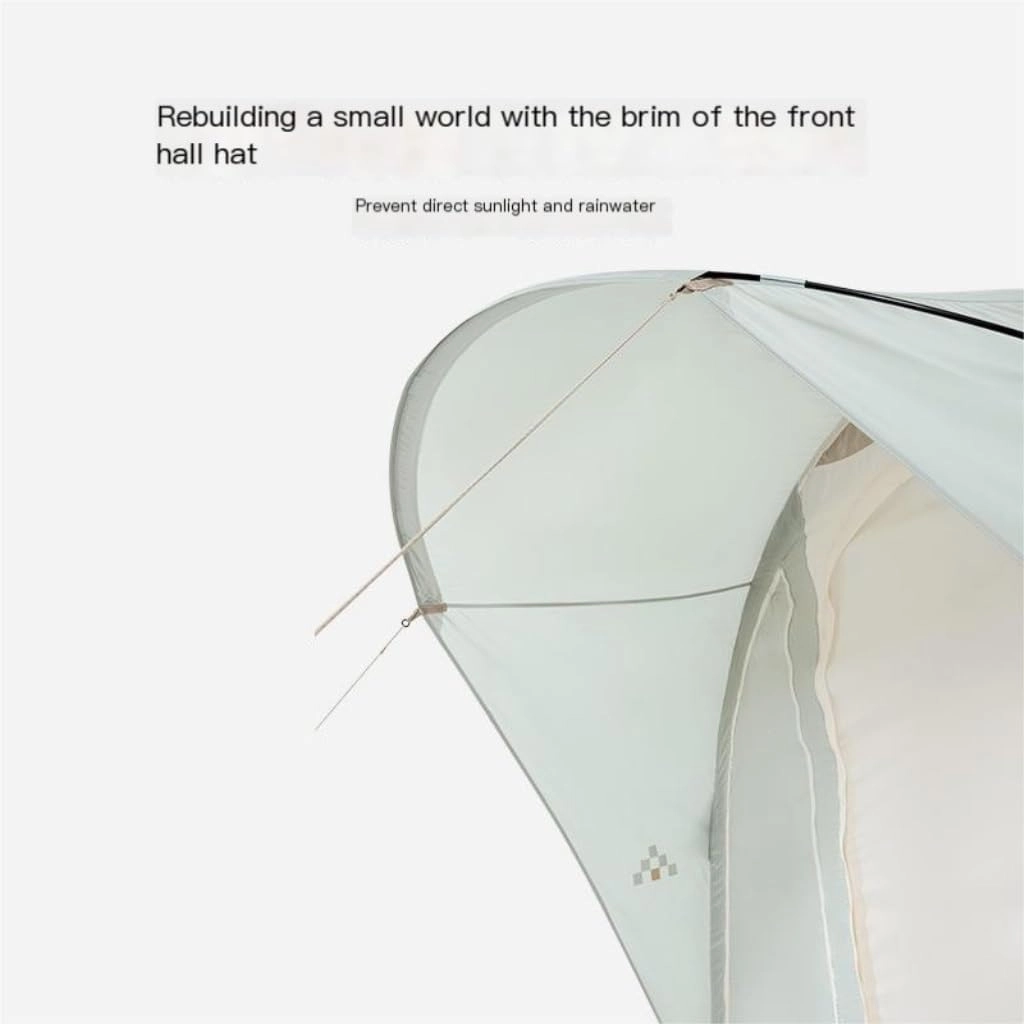 Tent Camping Tent 2 Rooms and 1 Living Room Inflatable Portable Foldable Rain-Proof Picnic Camping Essentials Outdoor Tent