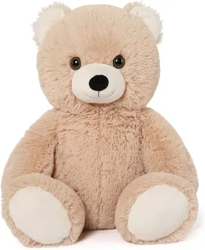 Tezituor 18 inch Teddy Bear Stuffed Animal, Big Tan Stuffed Bear Plush Toy Hugging Soft Bear Plush Bady Pillow Valentines Day Birthday Gift for Girlfriend Kids