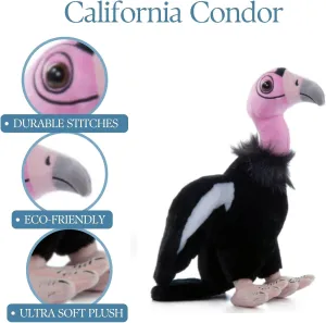 The Petting Zoo California Condor Stuffed Animal Plushie, Gifts for Kids, Wild Onez Zoo Animals, Condor Plush Toy 12 inches