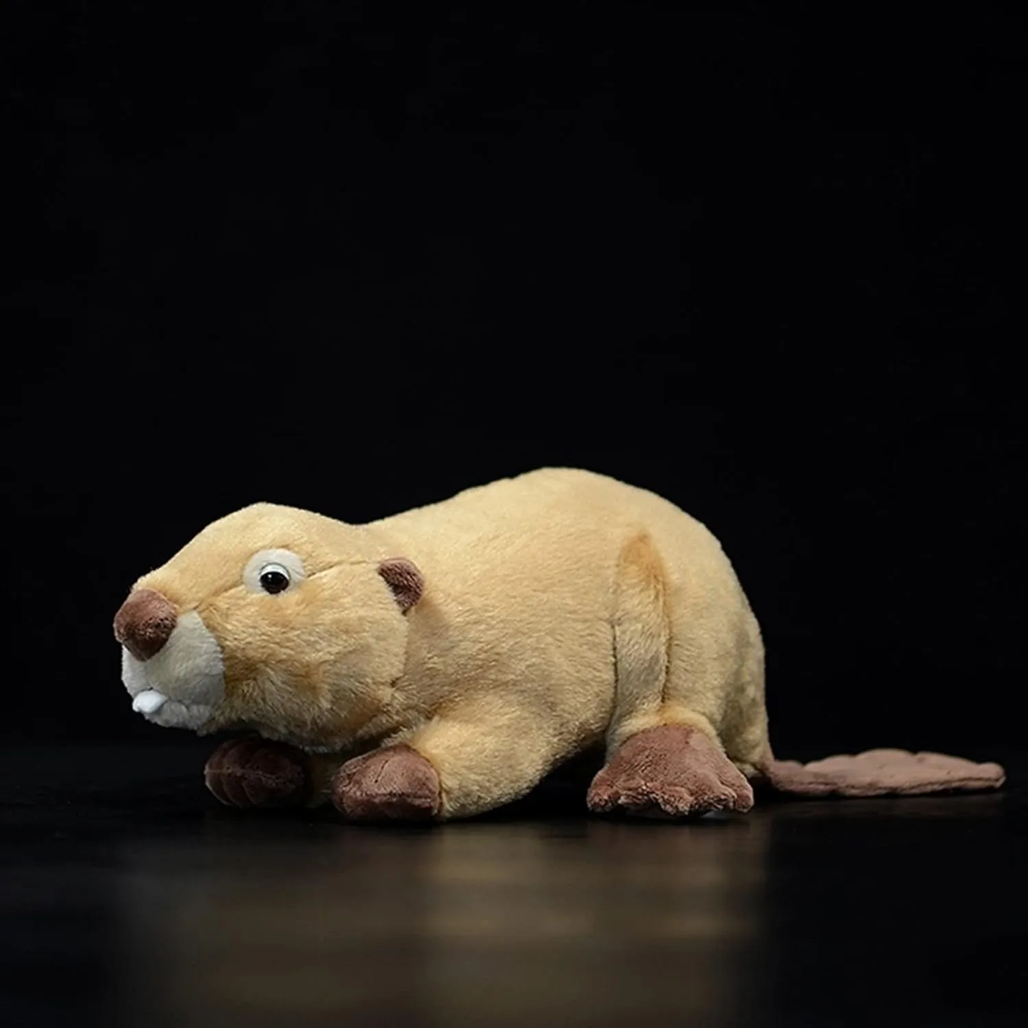 Tiny Heart Simulation Beaver Plush Toy, 11.03inch Super Realistic Soft Beaver Plush Stuffed Animal Doll Cute Kids Gift Home Decorations for Every Occasion