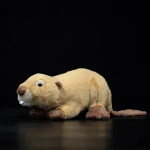 Tiny Heart Simulation Beaver Plush Toy, 11.03inch Super Realistic Soft Beaver Plush Stuffed Animal Doll Cute Kids Gift Home Decorations for Every Occasion