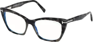 Tom Ford FT 5709-B BLUE BLOCK Grey Havana 54/17/140 women Eyewear Frame