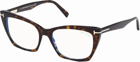 Tom Ford FT 5709-B BLUE BLOCK Dark Havana 54/17/140 women Eyewear Frame