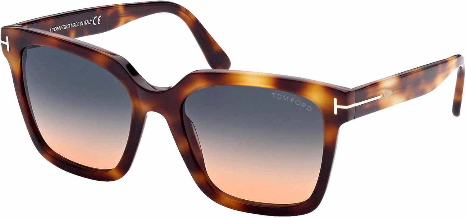 Tom Ford SELBY FT 0952 Blonde Havana/Green Shaded 55/19/140 women Sunglasses