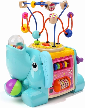 TOP BRIGHT Activity Cube Toys - Baby Toys with Bead Maze for Toddlers 1 2 Year Old Boy and Girl Gifts