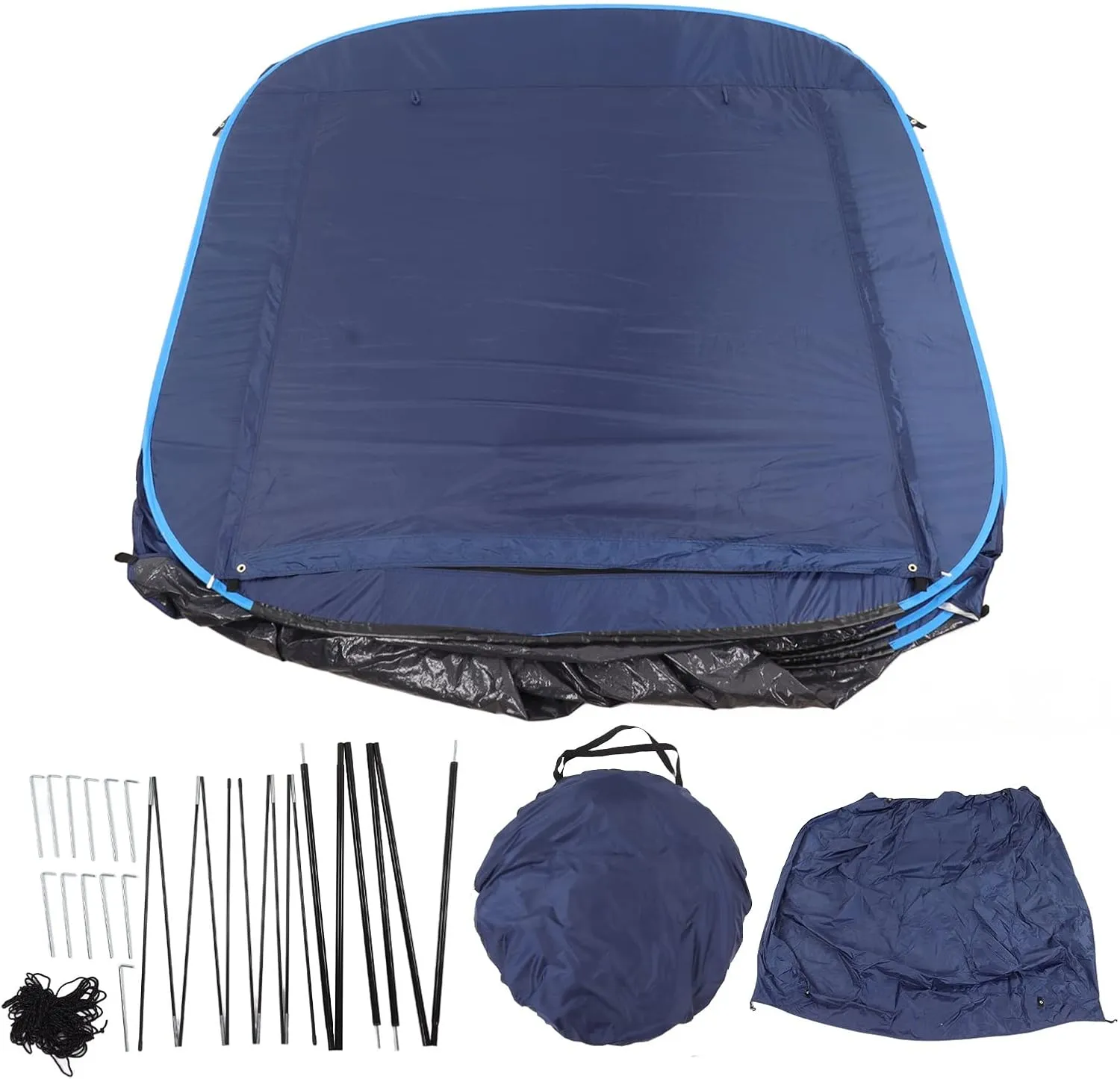 Topyond Blue Truck Tent - Spacious, Multipurpose SUV Tent with Sunshade and Rainfly - Perfect for Travel and Camping, Includes Storage Bag