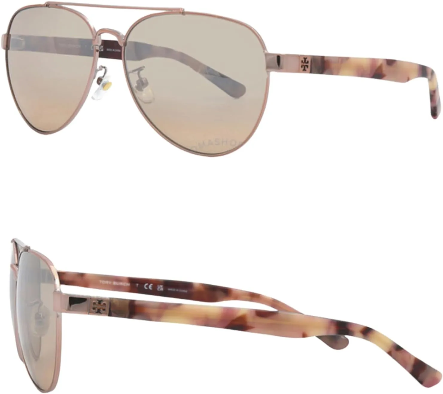 Tory Burch TY6070 PILOT Shape Sunglasses with eSHADES Luxury Eyewear kit Bundle