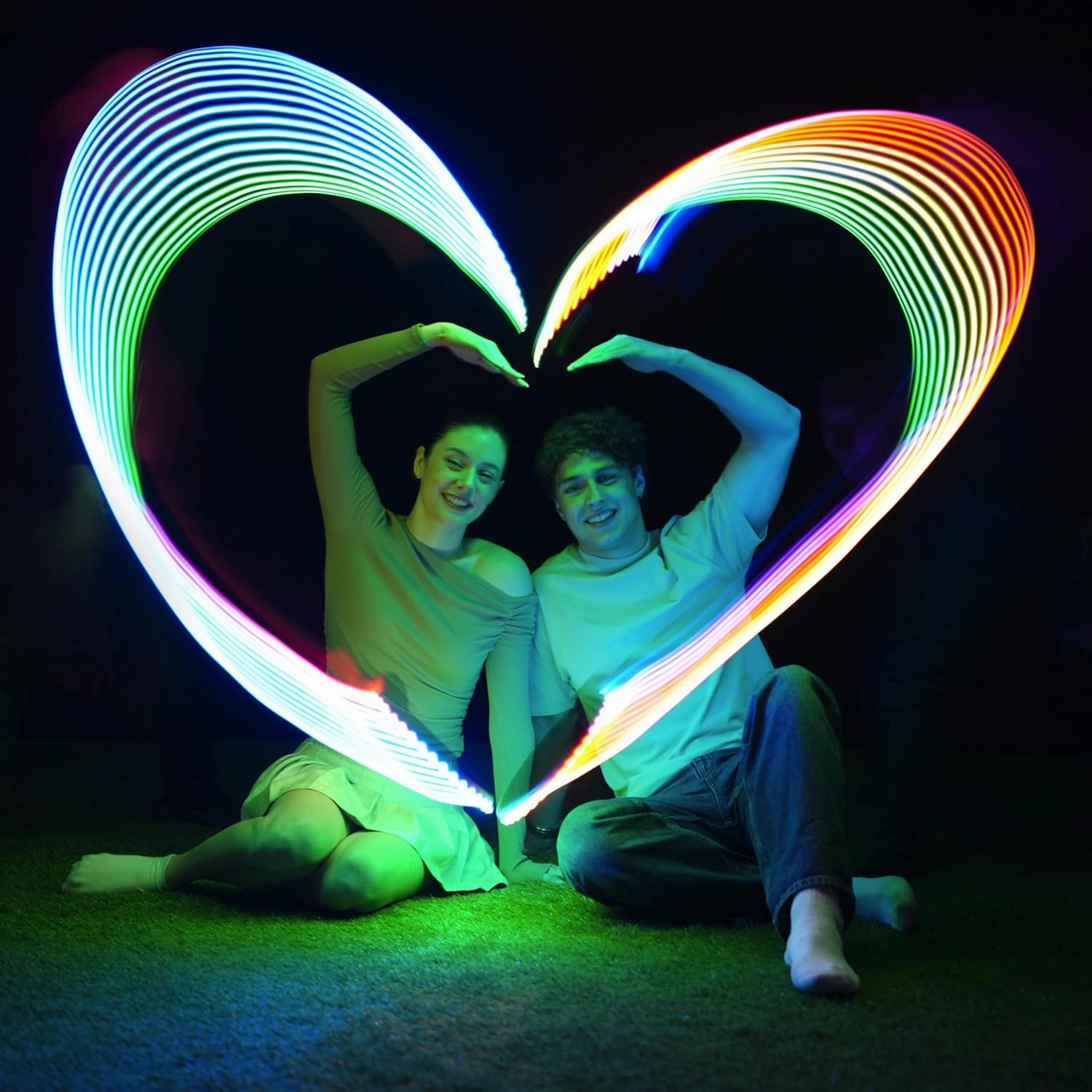 TOSY Flying Ring - 16 Million Color RGB LEDs or 12 LEDs, Super Bright, Lost Mode, Auto Light Up, Camping Essentials for Kids/Teens/Boy/Girl, Safe & Soft, Waterproof, Pool/Beach Games, Lightweight Toy