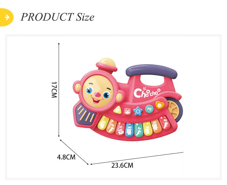 TOY Animal Sound Piano Musical Train Toy for Toddlers