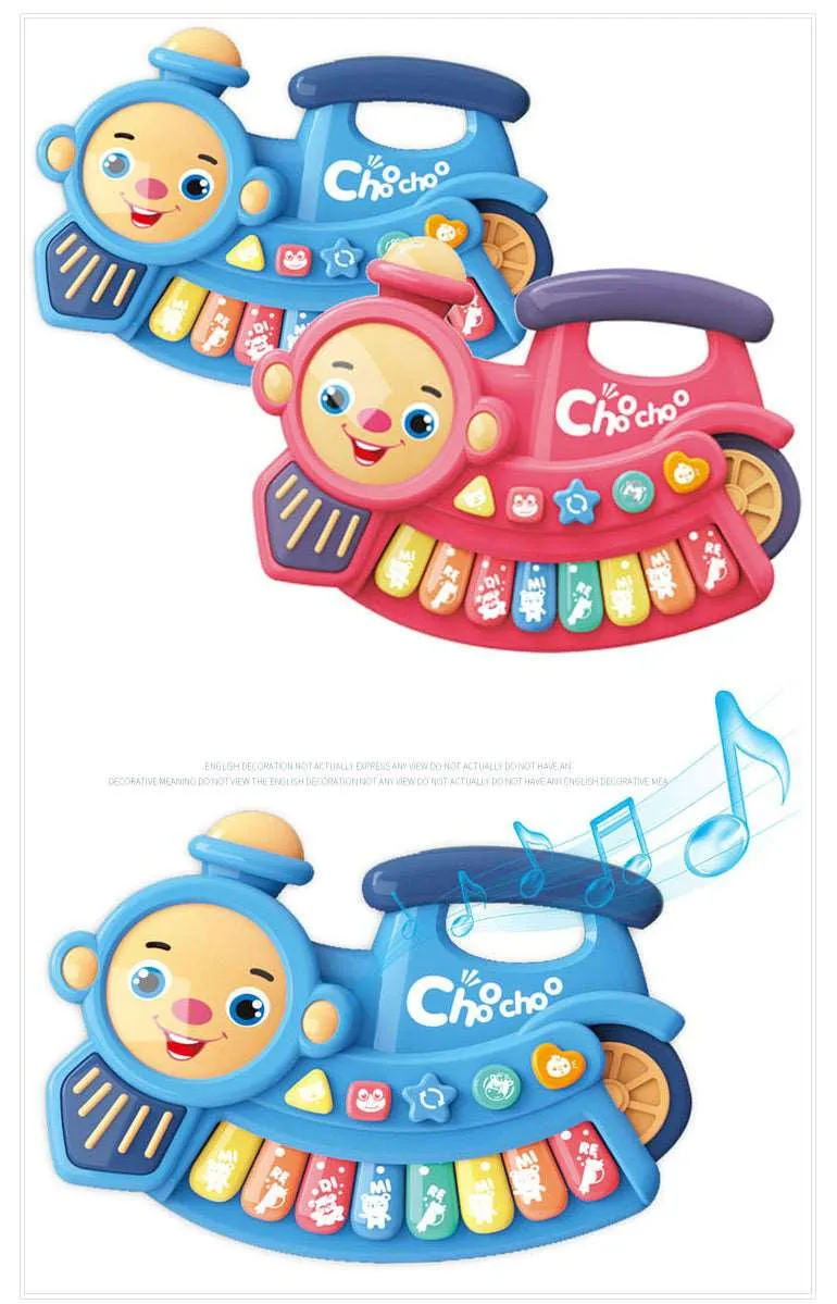 TOY Animal Sound Piano Musical Train Toy for Toddlers