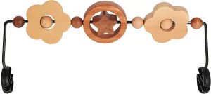 Toy Bar Compatible with Baby Delight Bouncer，Large Size Wooden Baby Bouncer Toy Bar Attachment, Bouncer Accessory for 14.5-16inch in Width (Natural Wood Colors)