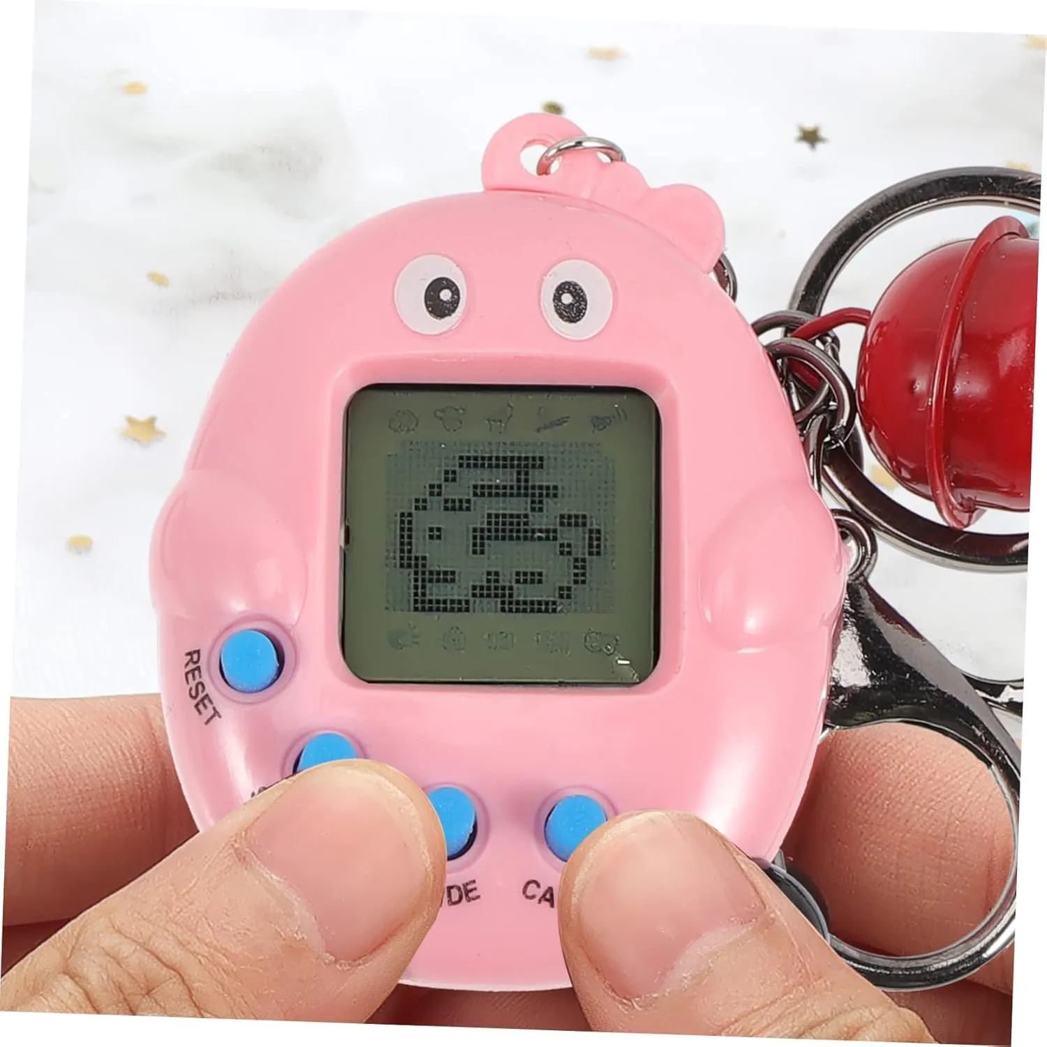 Toyvian 3pcs Electronic Pet Machine Handheld Pet Game Machine Retro Handheld Game Machine Pet Simulate Keychain Virtual Digital Pet Kid Toys Creative Machine Toy Pocket Child Abs