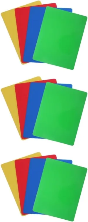 Toyvian 3sets Beautiful Handmade Base Board Non-Slip Pad Clay Toys for Kids 4pcs*3