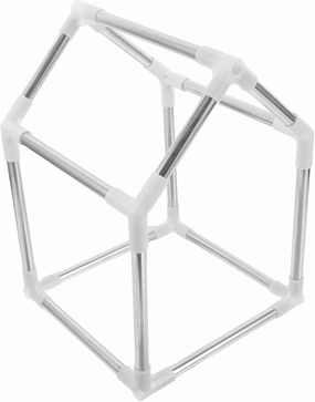 Toyvian Small Multi-use Play Tent Frame for Boy Girl and Pets Delicate Assembly Kit for Indoor and Outdoor Fun Versatile Frame for Playhouse and Creation