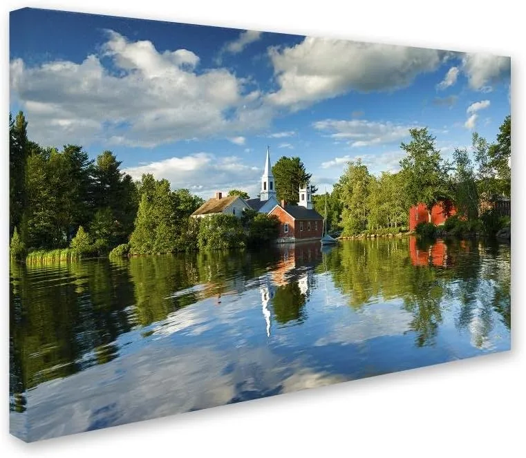 Trademark Fine Art ALI3801-C3047GG Old Town Reflection by Michael Blanchette Photography, 30x47-Inch, 30x47