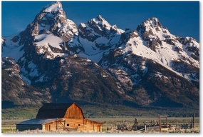 Trademark Fine Art ALI3876-C1219GG John Moulton Barn by Michael Blanchette Photography, 12x19-Inch, 12x19