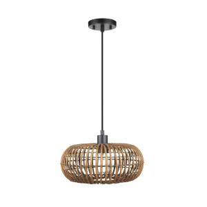 Trancoso 1-Light Rattan Shade Pendant