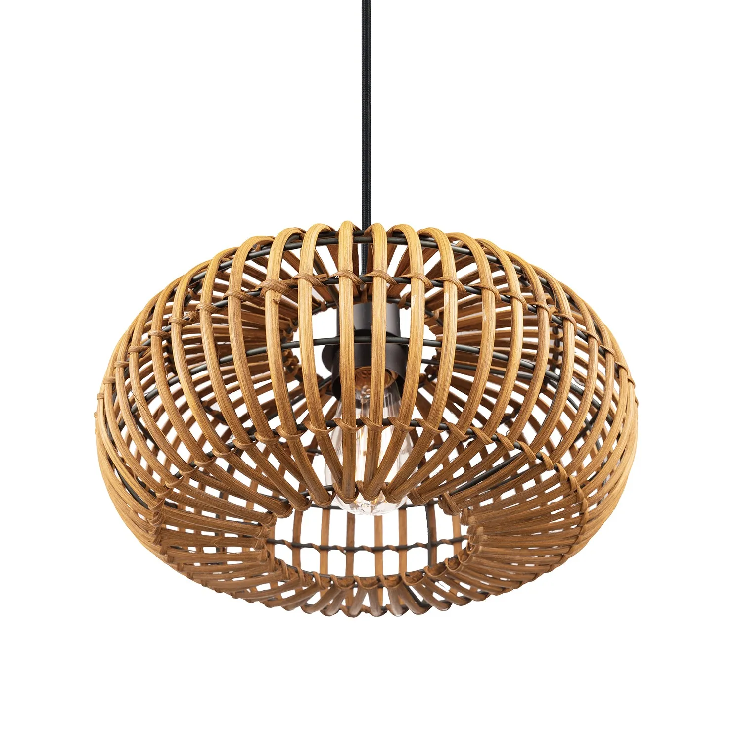 Trancoso 1-Light Rattan Shade Pendant