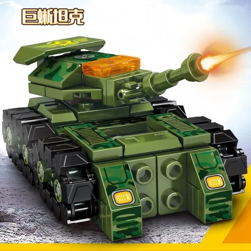 Transformers Mechanical Robot Tank Fighter Bricks Toy 894pcs