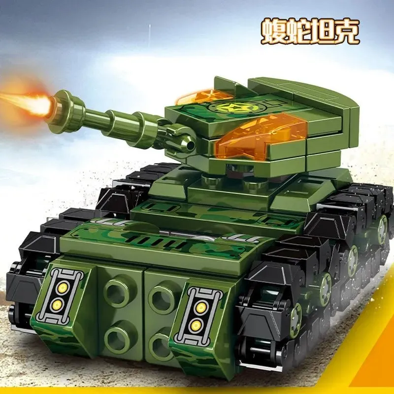 Transformers Mechanical Robot Tank Fighter Bricks Toy 894pcs