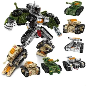 Transformers Mechanical Robot Tank Fighter Bricks Toy 894pcs