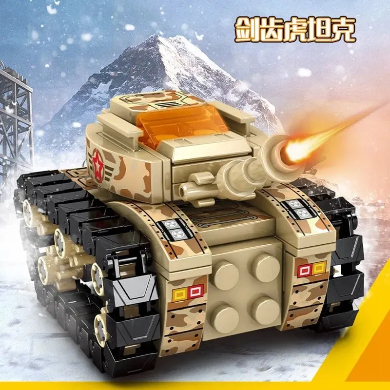Transformers Mechanical Robot Tank Fighter Bricks Toy 894pcs