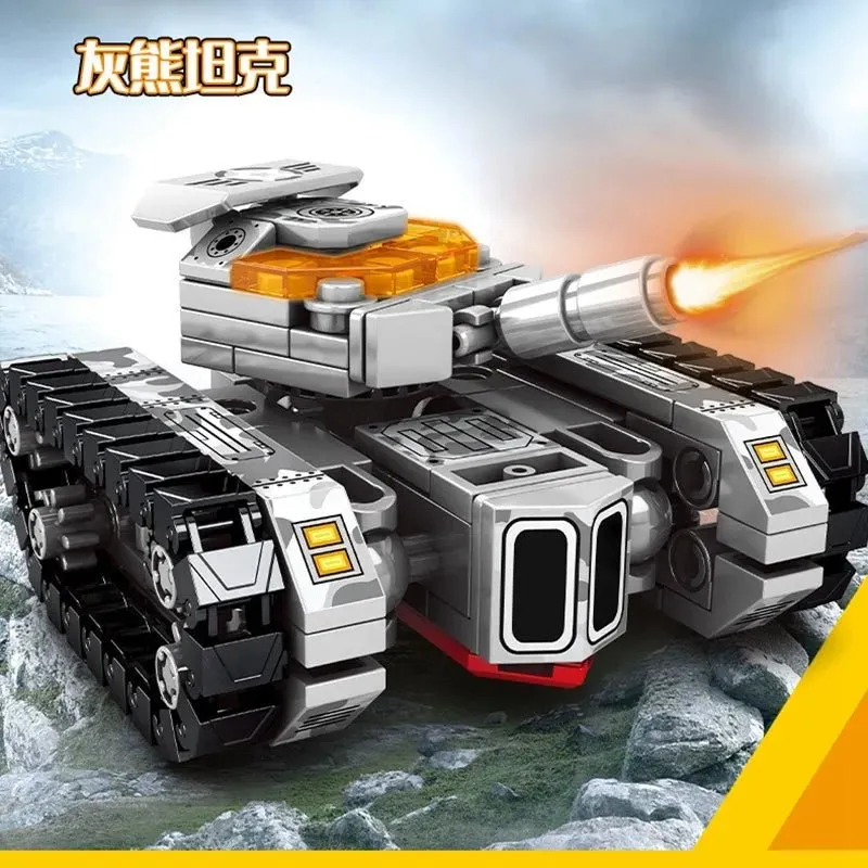 Transformers Mechanical Robot Tank Fighter Bricks Toy 894pcs