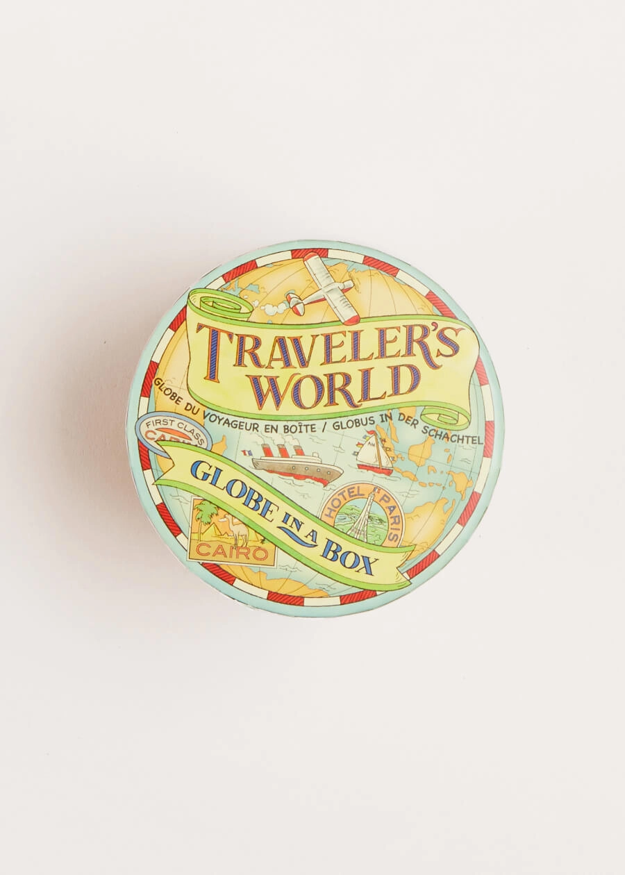 Traveller's World Globe in Box in Blue