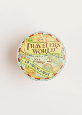 Traveller's World Globe in Box in Blue