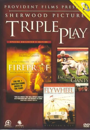 Triple Play 3 DVD Set , Fireproof, Facing the Giants, Flywheel