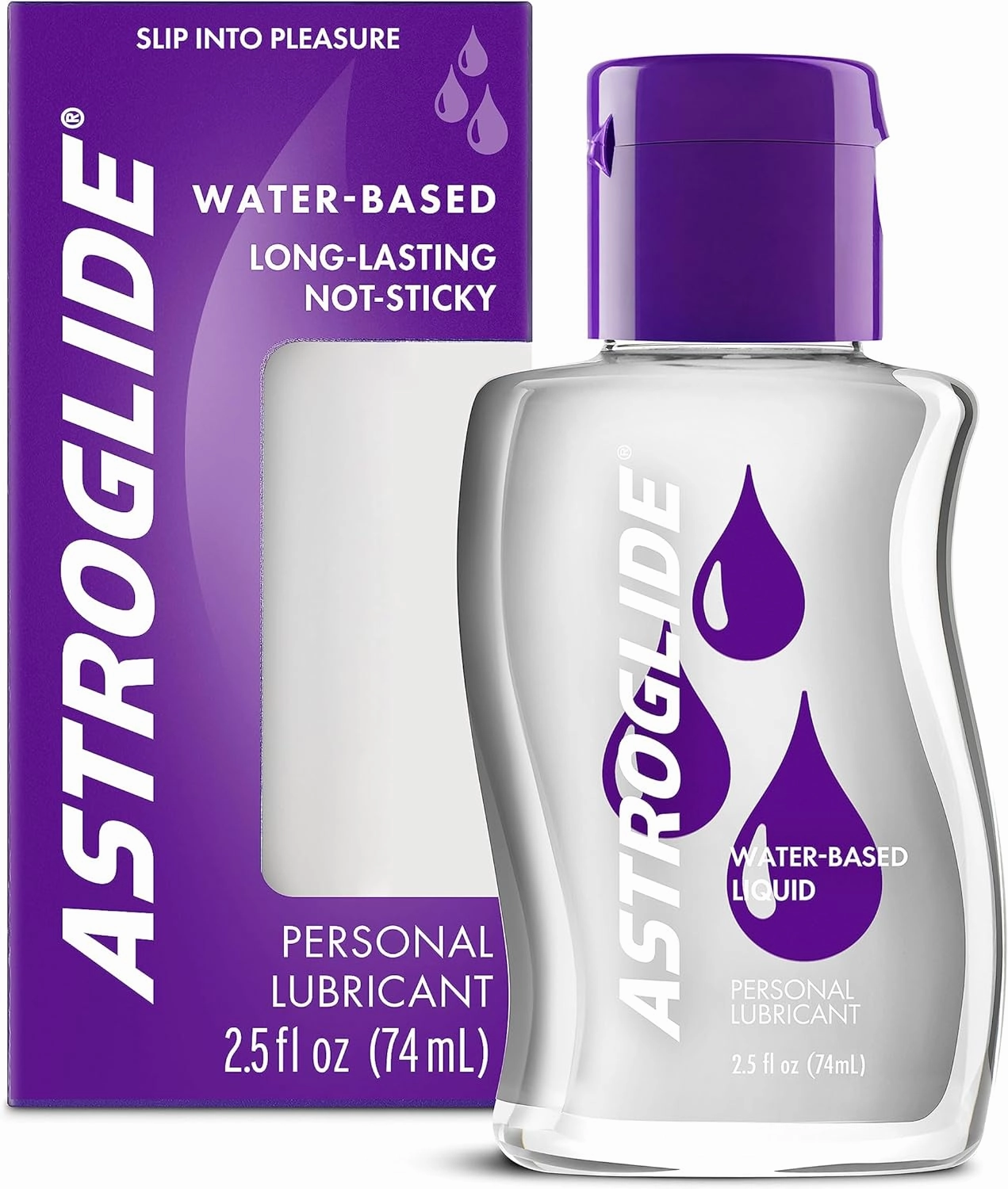 TROJAN Magnum 36 Lubricated Large Condoms and Astroglide 2.5oz Personal Lubricant Bundle
