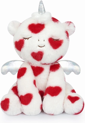 Unicorn Plush, 12inch Soft Unicorn Stuffed Animal with Love Heart for Valentines Day, Cute Stuffed Valentines Plush for Kids, Girl, Birthday