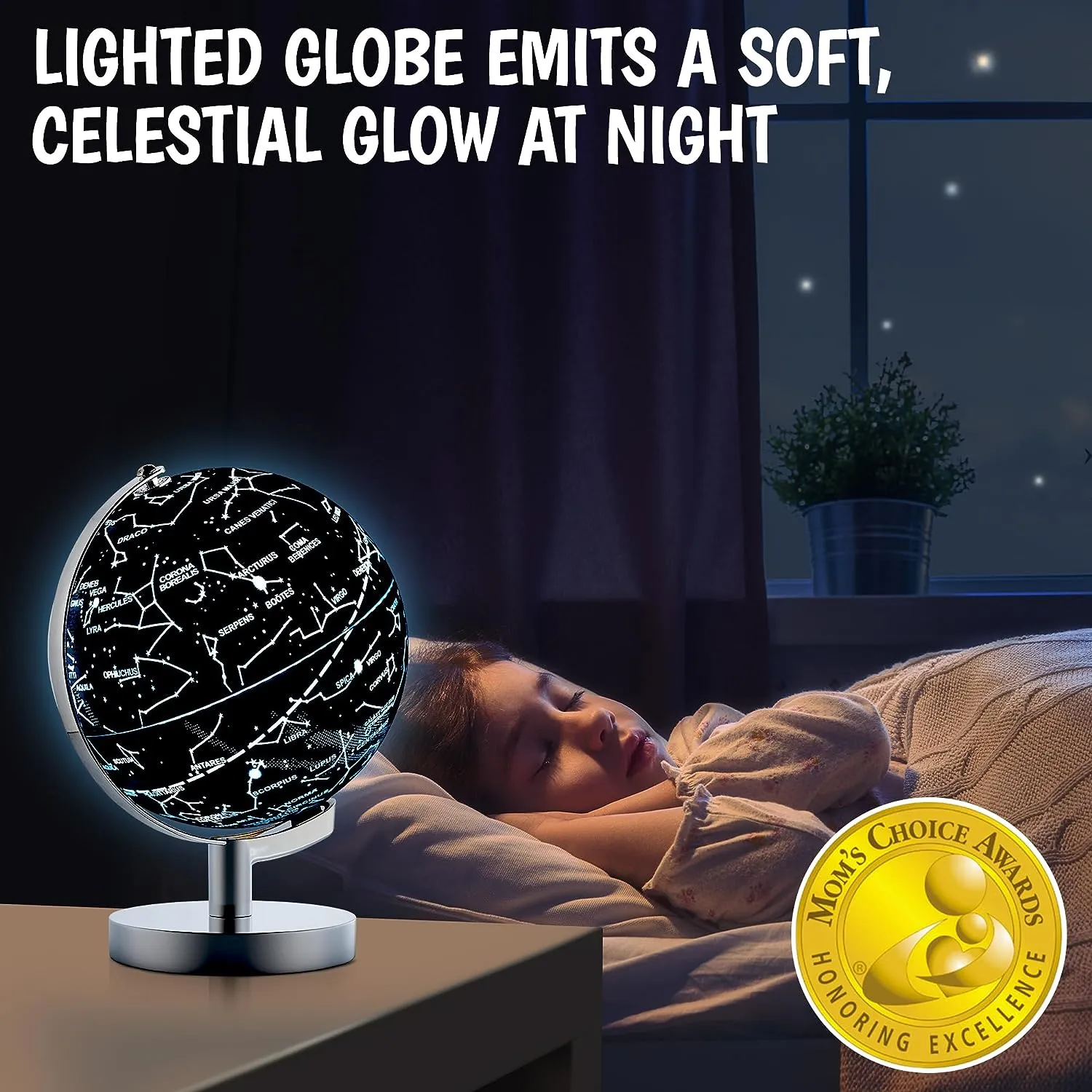 USA Toyz Illuminated Globe for Kids Learning - 7.2" Diameter