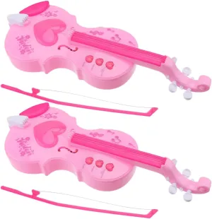 Vaguelly Violin Musical Toy for Kids Children Violin Musical Instrument Beginner Toy Set Random Color