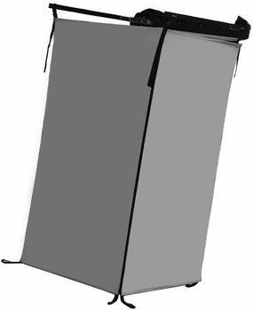 Vehicle Side Shower Tent,Dressing Room Outdoor Privacy Shelter Toilet Stall for Trailer Automotive Travel Beach Restroom, Gray