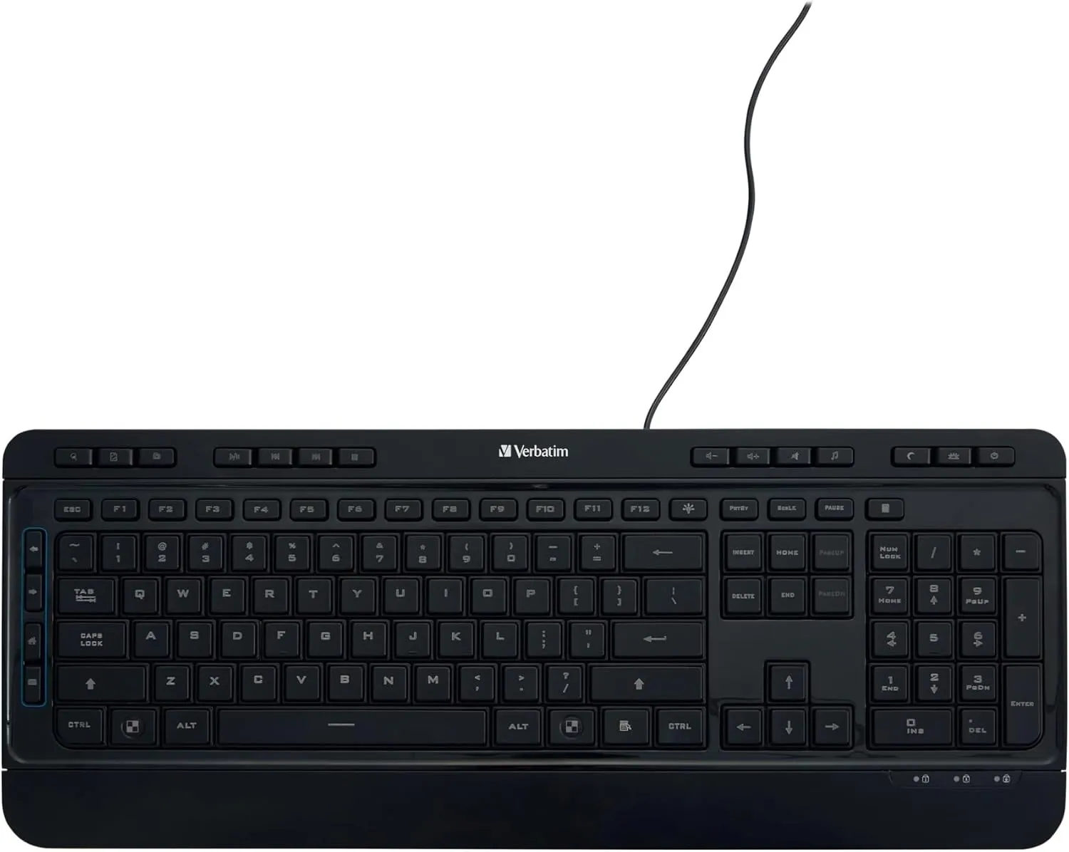 Verbatim Illuminated Wired Keyboard , Black